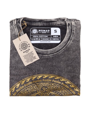 T?shirt Nomad Sari – Chakra gris foncé (taille S)