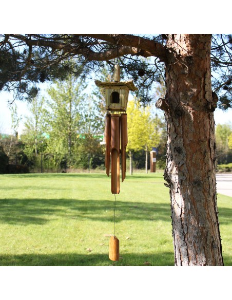 Maison décorative pour oiseaux – Bois zen