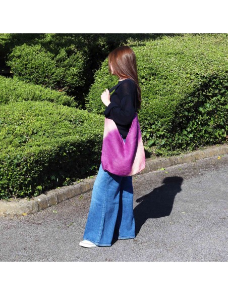 Sac porté épaule – Fuchsia ancien