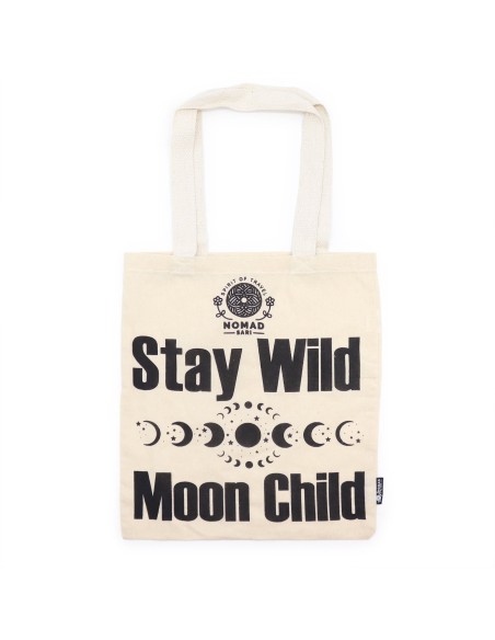 Sac cabas iconique – «?Reste sauvage?» – Toile naturelle