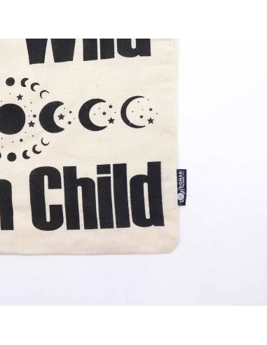 Sac cabas iconique – «?Reste sauvage?» – Toile naturelle