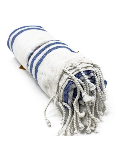 Serviette Spa Hammam - Bleu Océan 90×170 cm