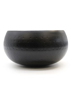 Grand bol noir martelé – Rituel zen