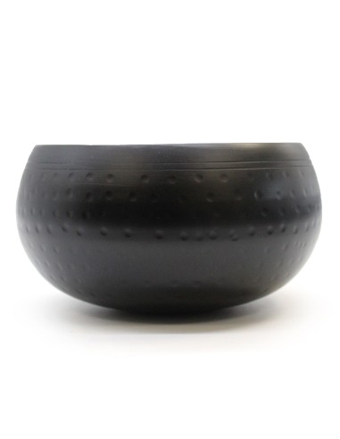 Grand bol noir martelé – Rituel zen