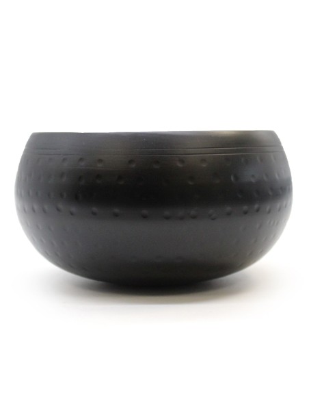 Grand bol noir martelé – Rituel zen