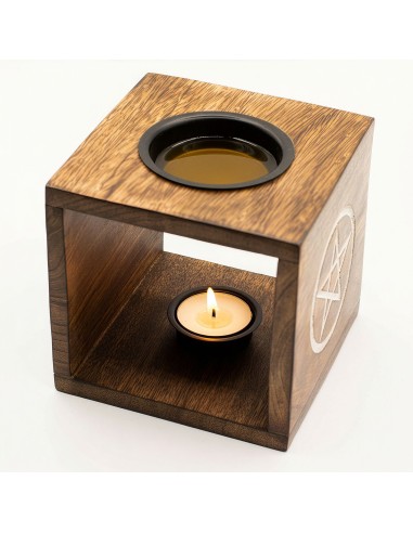 Grand Brûle-parfum en bois de manguier – Arbre de Vie