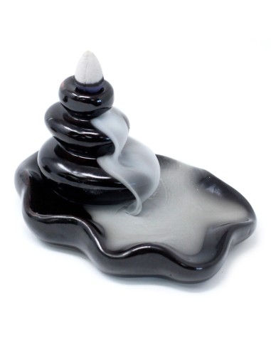Brûleur d’encens à reflux – Galets larges en bassin