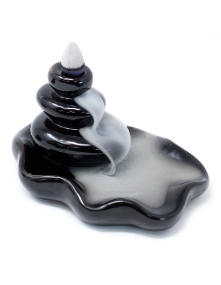 Brûleur d’encens à reflux – Galets larges en bassin