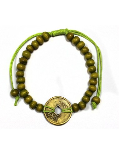 Bracelet Feng Shui – Nuances bleu & vert