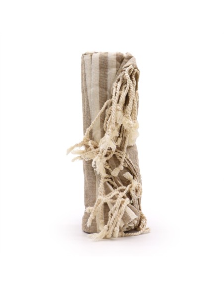 Serviette-paréo en coton – Sable chaud naturel
