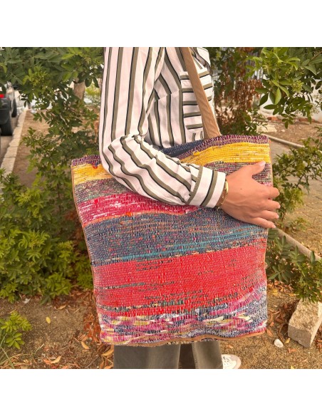 Grand sac en tapis recyclés – Crépuscule