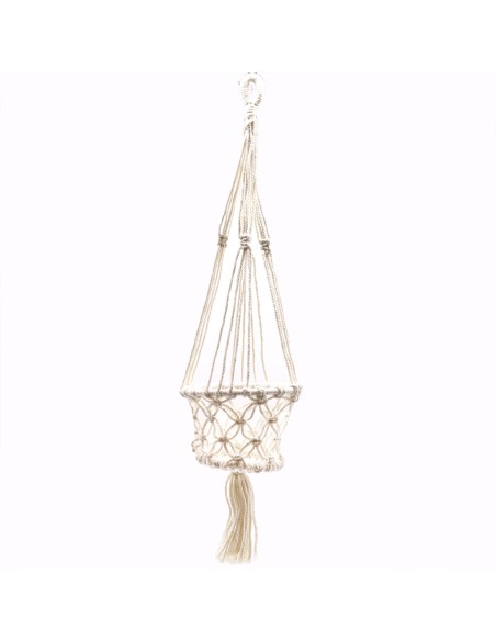 Petit cache-pot en macramé – Zen végétal