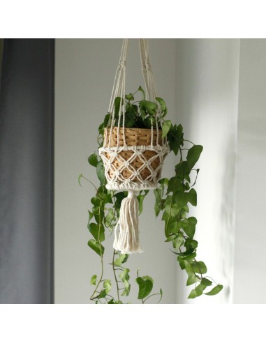 Petit cache-pot en macramé – Zen végétal