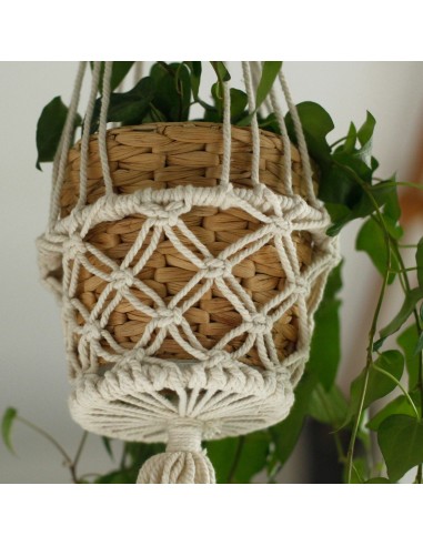 Petit cache-pot en macramé – Zen végétal