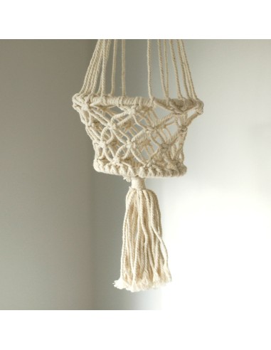 Petit cache-pot en macramé – Zen végétal
