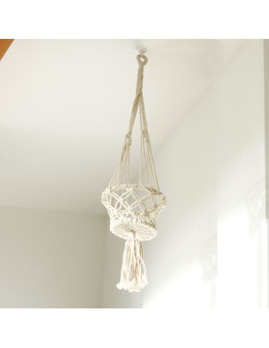 Petit cache-pot en macramé – Zen végétal