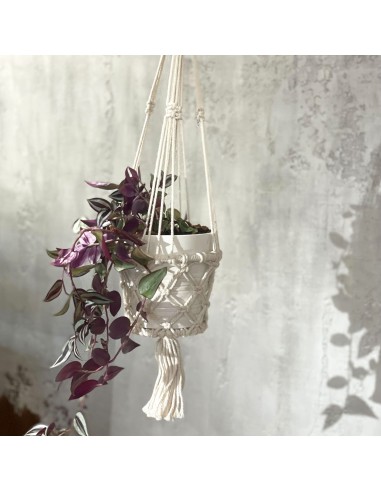 Petit cache-pot en macramé – Zen végétal