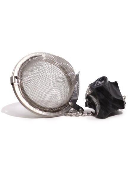 Infuseur à thé en pierres naturelles – Obsidienne noire