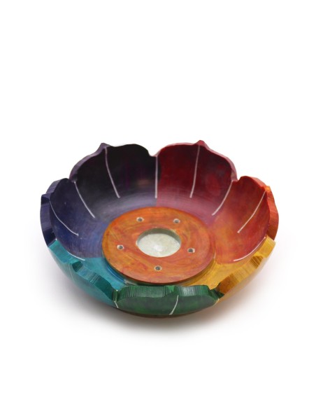 Porte?encens Fleur de Lotus en stéatite – Chakras