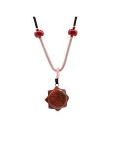 Collier cornaline – Visage du Soleil