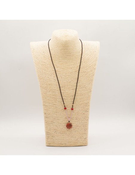 Collier cornaline – Visage du Soleil