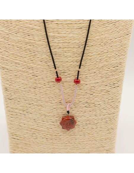 Collier cornaline – Visage du Soleil