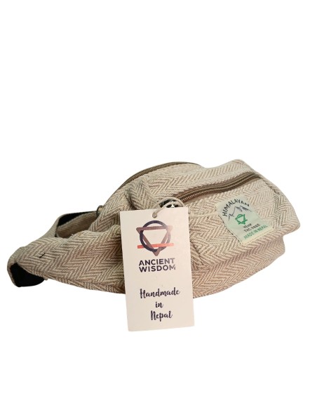 Sac banane en chanvre & coton – Naturel