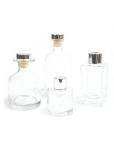Flacon diffuseur carré – Verre transparent 100ml