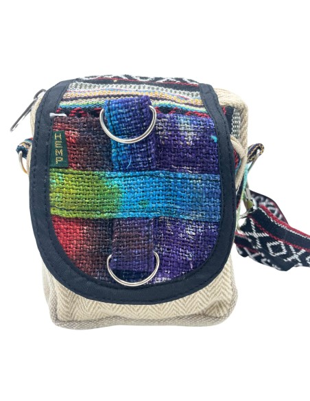 Sac bandoulière en chanvre teinté – Format compact