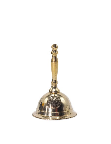 Cloche d’autel en laiton – Fleur de Vie