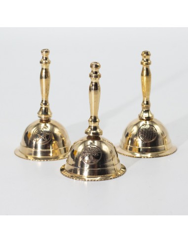 Cloche d’autel en laiton – Fleur de Vie