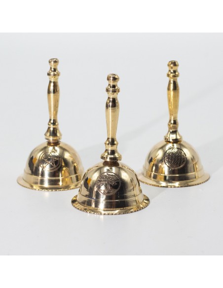 Cloche d’autel en laiton – Fleur de Vie