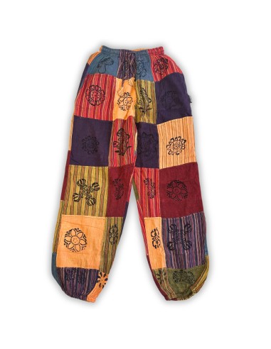 Pantalon Nomad Sari – Champignons imprimés orange (S/M)
