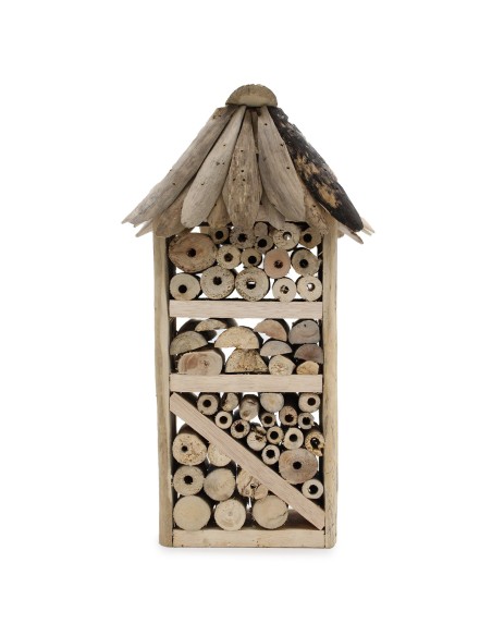 Hôtel à insectes & abeilles en bois flotté – Nature zen