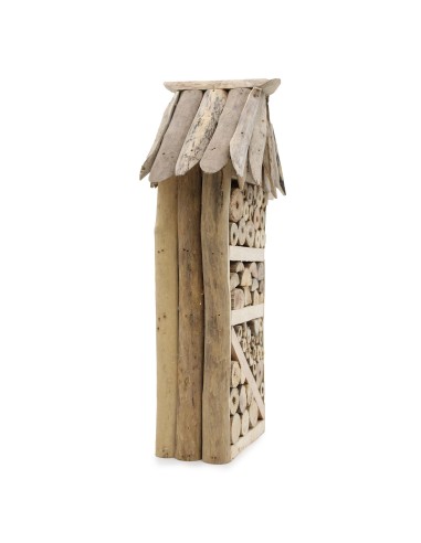 Hôtel à insectes & abeilles en bois flotté – Nature zen