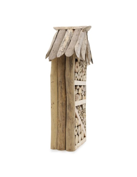Hôtel à insectes & abeilles en bois flotté – Nature zen