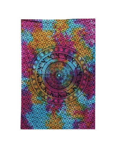 Colcha & tenture Mandala éléphant – Protection sacrée