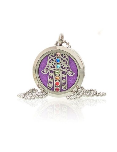 Collier diffuseur d’aromathérapie – Hamsa Chakra