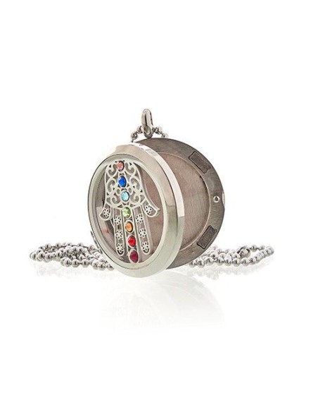 Collier diffuseur d’aromathérapie – Hamsa Chakra