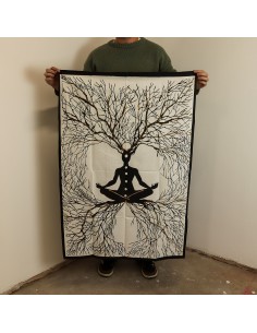 Tenture murale Connexion Terre & Chakras – Éveil zen