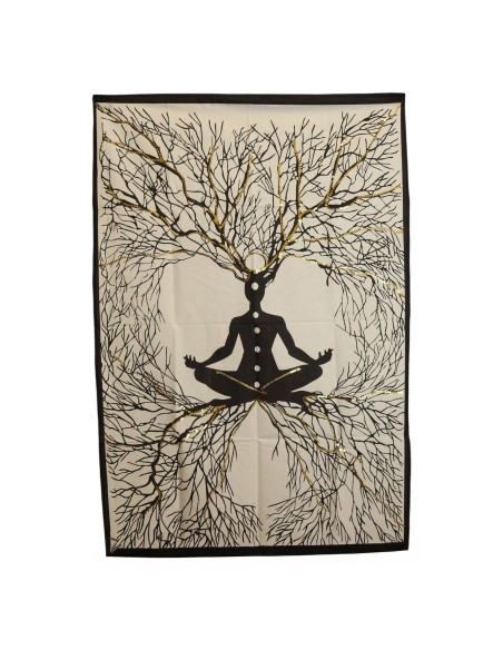 Tenture murale Connexion Terre & Chakras – Éveil zen