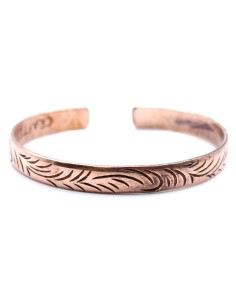 Bracelet tibétain en cuivre – Tourbillons sacrés