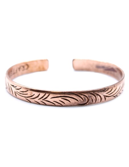 Bracelet tibétain en cuivre – Tourbillons sacrés