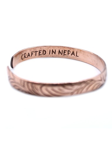 Bracelet tibétain en cuivre – Tourbillons sacrés