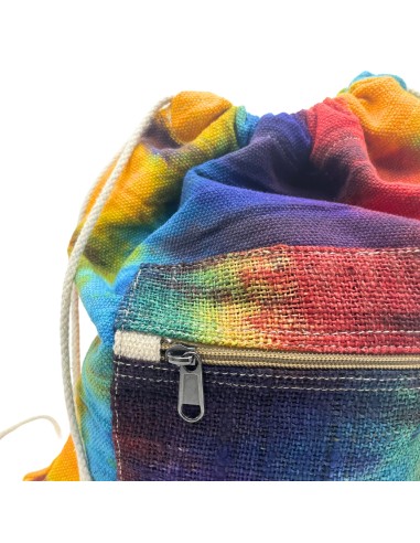 Sac à cordon en chanvre tie?dye