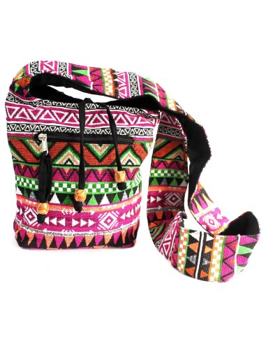Petit sac à dos jacquard – Rose doux