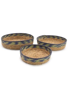 Bandejas paniers en paille & herbe marine – Organisation zen