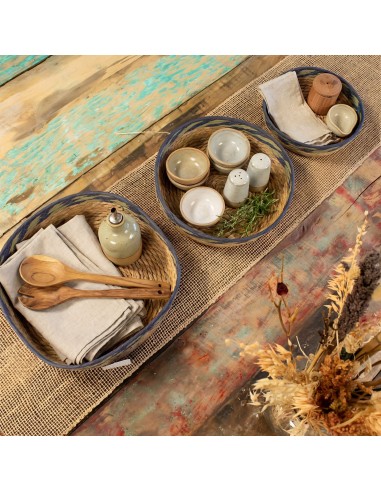 Bandejas paniers en paille & herbe marine – Organisation zen