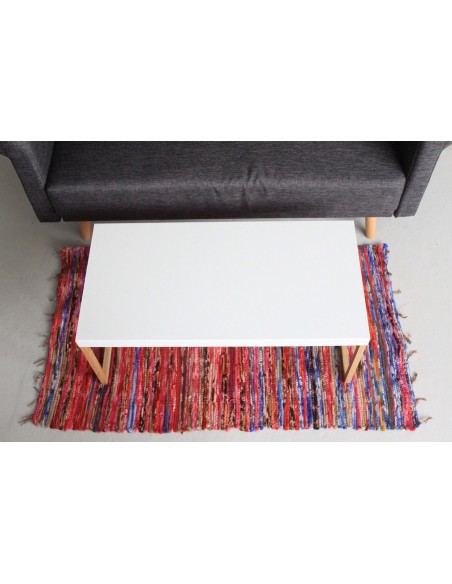 Tapis chiffon artisanal – Zen épuré