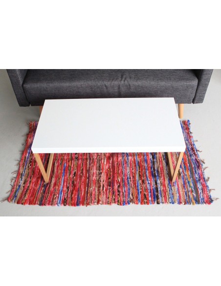 Tapis chiffon artisanal – Zen épuré